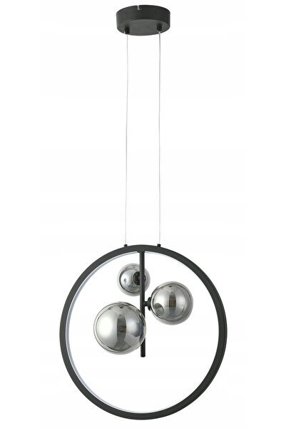 Reality Lustră suspendată LED neagră Omaha 339503-30