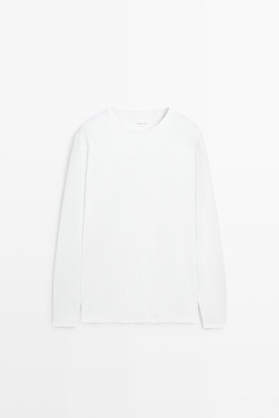 Massimo Dutti Uzun kollu pijama üstü ve çizgili pantolon