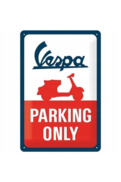 Nostalgic Art Clasic Cult 20x30 Placă Metalică Decorativă Parcare Doar Vespa ...