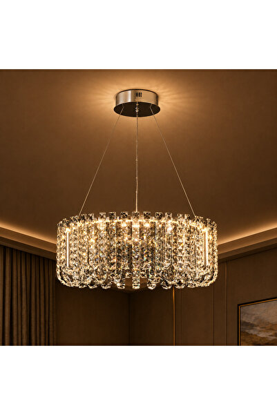 Alessandro DESIGN Candelabru LED Cristal TURKMENABAT Magno, Ø58cm, 35W, Lumin...