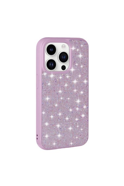 Techaks حافظة آيفون 14 برو ماكس من السيليكون اللامع المرصع بالألماس والكاميرا...
