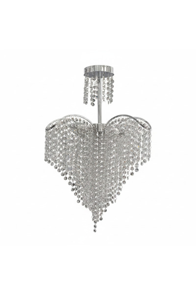 DIGITAL Merchandise Candelabru Cristal Ander 4xE14 Diametru 45cm Crom