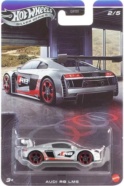 HOT WHEELS Silver Series Audi R8 Lms Grt01 2/5 Model Car