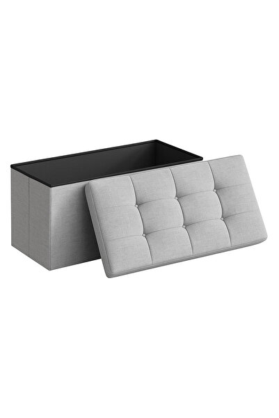 Sekekamaccs Taburet pliabil dublu pentru depozitare - 76x38x38cm / gri