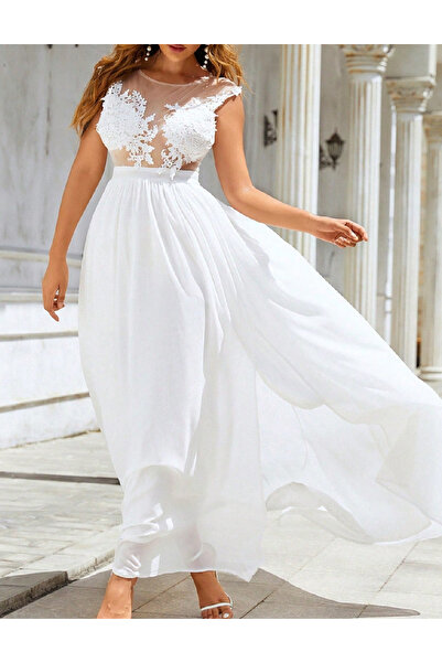 Evendi Long dress, White