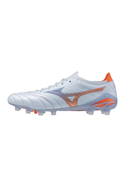 MIZUNO حذاء موريلا نيو 5 بيتا الياباني لكرة القدم للرجال باللون الأبيض/الأزرق