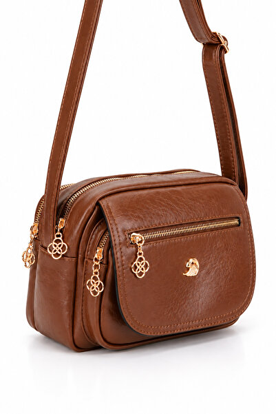 MILANOFOX Women's 4-Compartment Soft Leather Cover Gold Color Clover Zipper C...