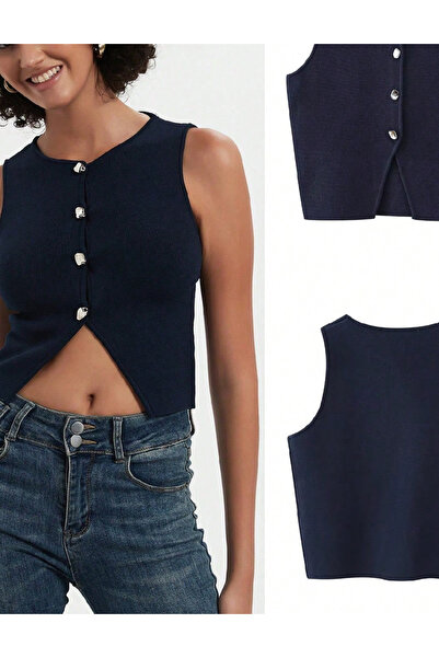 Evendi Vest, Navy Blue