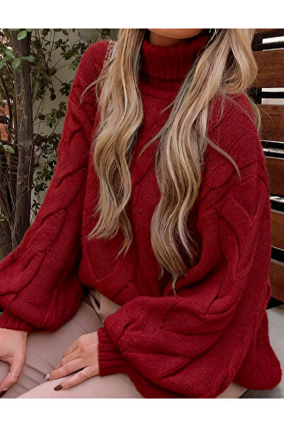 Evendi Pulover Oversize, Rosu