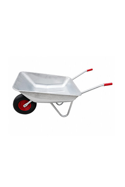 Ekotools Roabă galvanizată pentru grădinărit/construcții cu roată pneumatică,...