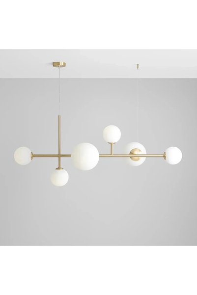 NZL Lighting Dioris Eskitme Opal Camlı Sarkıt Avize & Yemek Masası Avize - Ca...
