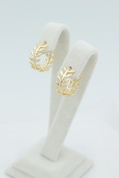 XUPING JEWELRY Style Pearl/Xuping Jewelry Leaf Minimal Model Earrings