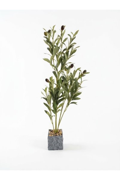 co arma Artificial Olive Tree Plant in Square Plastic Pot, 70cm Tall