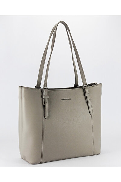 David Jones Borsetă mare gri deschis B-CM7674 M13