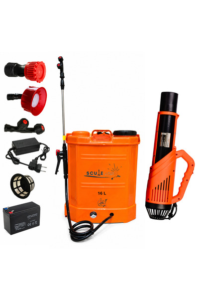 COBI SMART® Pachet pompa de stropit electrica, 16 L, regulator presiune, acum...