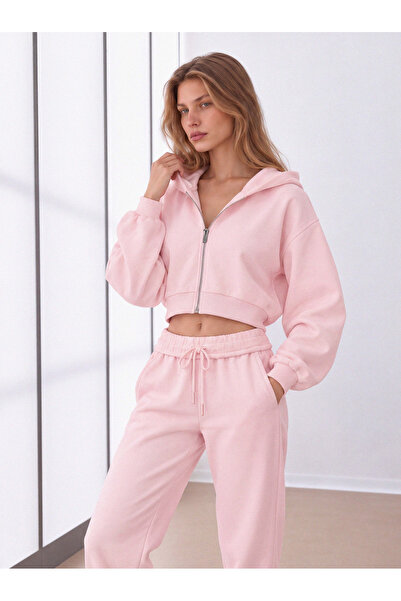 BABOKAH Kapüşonlu Crop Sweatshirt