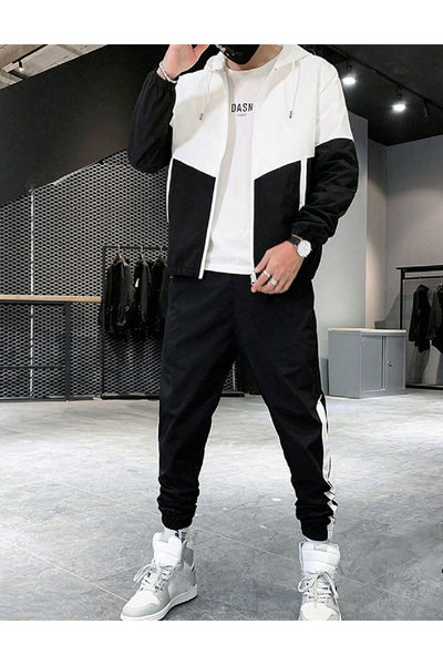 Evendi Suit, Black/White