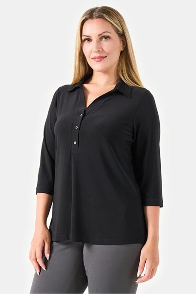 centilmen Polo Collar Knitted Blouse 10751