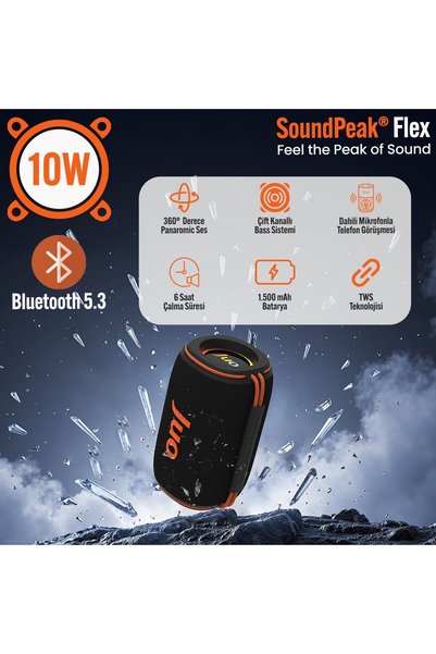 TinyBox SoundPeak Flex 10W RGB Bluetooth Hoparlör Kablosuz Taşınabilir Speaker
