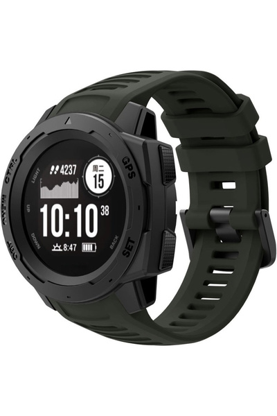 XGSM Curea din silicon pentru Garmin Instinct / Instinct 2, Gri