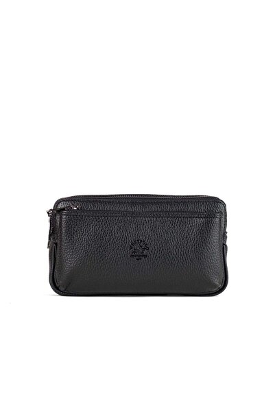 Westpolo Faux Leather Stylish Handheld Portfolio and Wallet Bag - Black