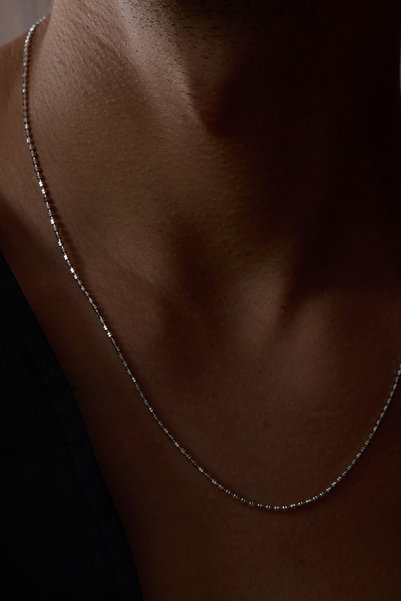 Ricco Jewellery 14 K Beyaz Altın Kaplama 925 Ayar Gümüş İtalyan Gravür İşleme...
