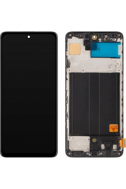 M.P. Οθόνη αφής MP συμβατή με Samsung Galaxy A51 A515, με πλαίσιο, Έκδοση OLE...