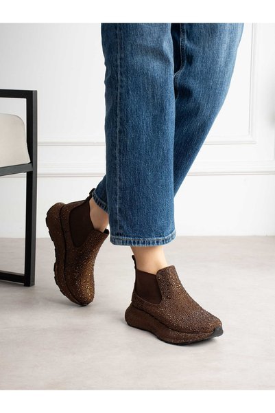 ALEMDAR AYAKKABI Rodta Brown Stone Women's Boots