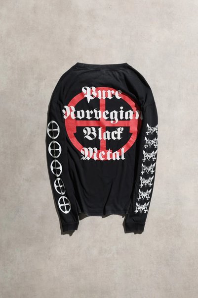 Overdrive Mayhem Oversize Acid Yıkamalı Siyah Unisex LongSleeve Tshirt