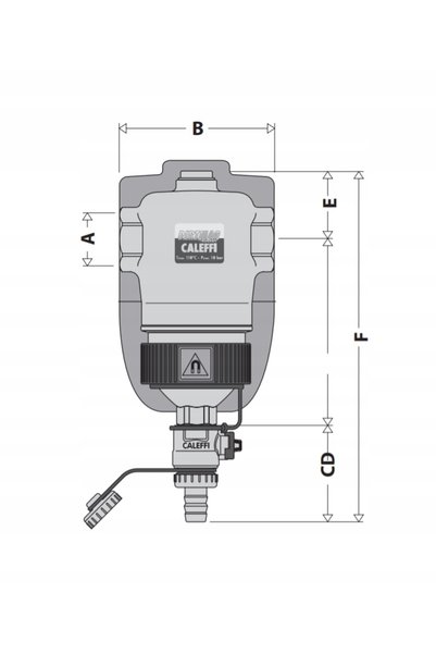 CALEFFI Separator magnetic de murdărie 3/4''