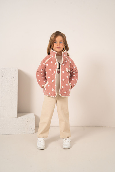 JNF kids Baby Girl & Child Fleece Coat Sweat Pants 3-Piece Set