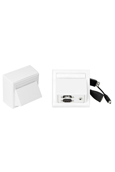 VivoLink WI221260 Priză de alimentare HDMI + USB A + 3.5mm Alb