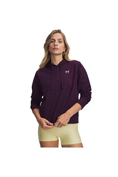 Under Armour Αθλητικό Φούτερ Τερί με Κουκούλα 6011015-526 Μαύρο