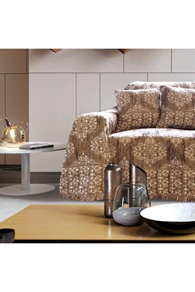 SB HOME Διακοσμητική Μαξιλαροθήκη Σενίλ Ζακάρ 40x40εκ. Κρεμ Βερόνα