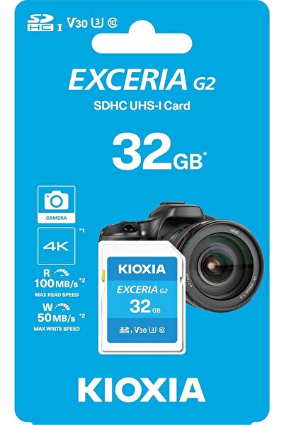 StepCo EXCERIA G2 32GB SDHC Hafıza Kartı – UHS-I U3 V30 C10, 100MB/s Okuma, 50MB/s Yazma, 4K