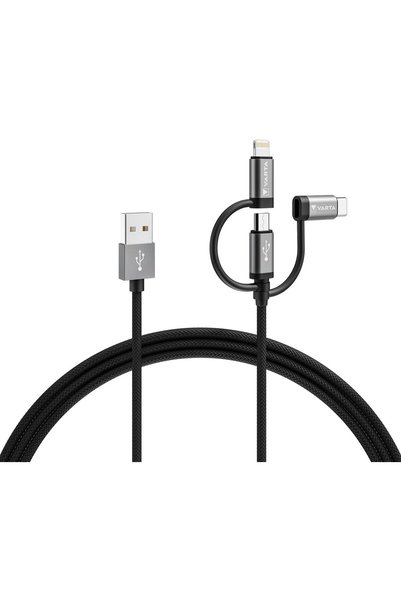 StepCo Kablo 3IN1 USB A -LIGHT/M-USB/T. C