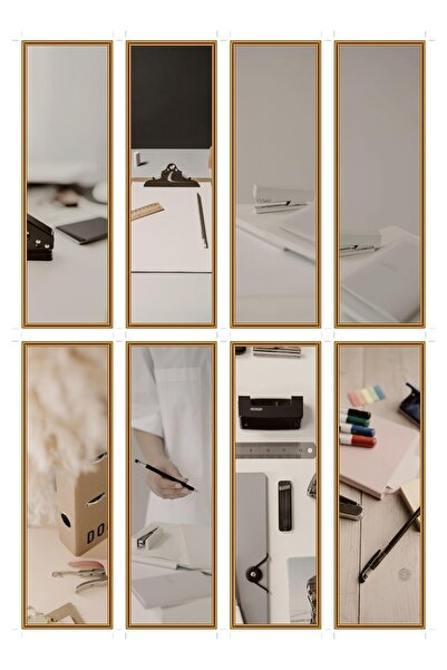 OEM Set 8 Semne de Carte cu Tematica Capsator Metalic, Design Modern si Elega...