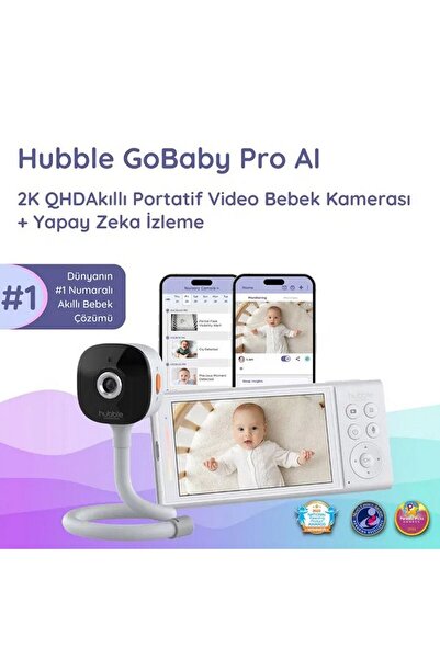 Hubble Gobaby Pro Ai Wifi Connect 5'' Dijital Ekranlı Kamera