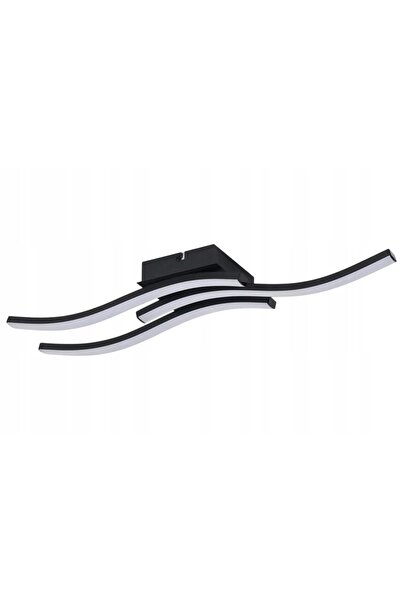 Reality Plafonieră LED tip undă, bandă LED 55cm negru Bradox 3pl 644803-30