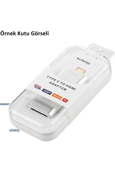 TinyBox USB-C HDMI Dönüştürücü | 4K 60Hz Görüntü Aktarımı | MacBook Pro Air, iPad Pro Uyumlu Type-C HDMI Ada