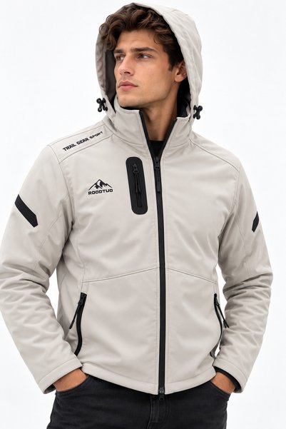 CCA Sportswear By Casacca şekil Erkek Softshell Mont Çıkarılabilir Kapüşonlu ...