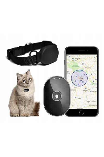 NO BRAND Zgardă cu tracker GPS pentru animale de companie, câini și pisici, c...