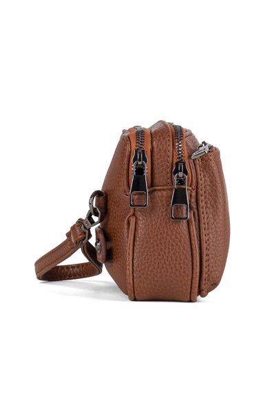 Westpolo Faux Leather Stylish Handheld Portfolio and Wallet Bag - Tan