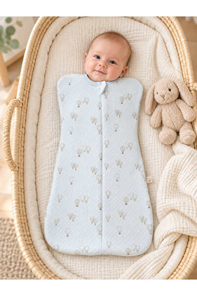 limebabies 100% Cotton Swaddle with Zipper for Baby, Soft Combed Cotton Quilt...