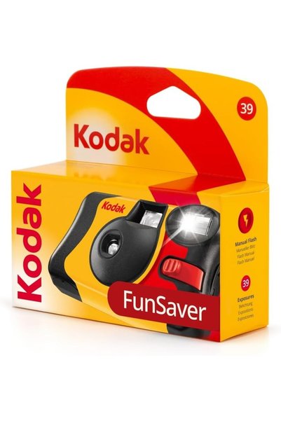 StepCo Kodak Fun Saver 27 + 12 3920949 tek kullanımlık kamera (3 m flaş aralığı, 135 film formatı, 800 film