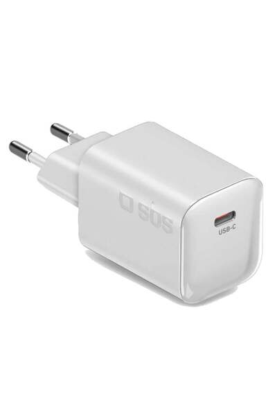 SBS Încărcător de perete GaN USB-C PD 3.0 PPS 65W Alb