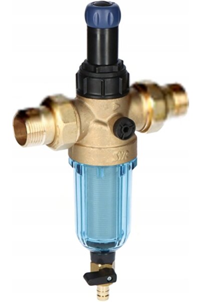 syroxs Filtru de apă potabilă RATIO START DFR DN25 cu reductor