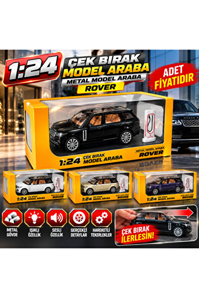 NW NessiWorld M92323-1 1:24 Pull and Go Model Car Metal Model Car Rover (the ...