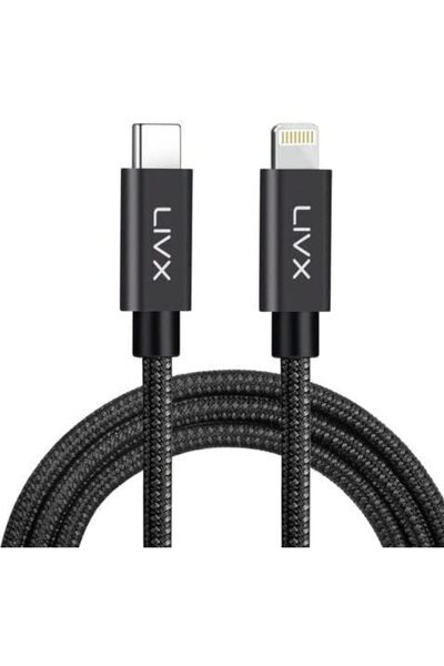 TinyBox Horizontal 20W Type C to Lightning iPhone iPad Hızlı Şarj ve Data Kablosu Space Gray BRT (3 Metre)