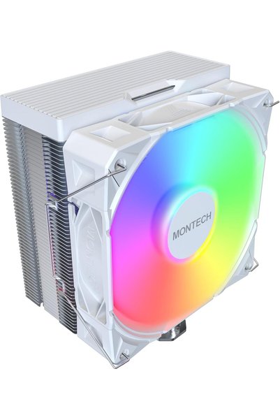 TinyBox NX400 ARGB - CPU Soğutucu, Tek Kule, 4 Gelişmiş Isı Borusu, 52 Kanatlı Isı Emici, E28, 120 mm FDB St